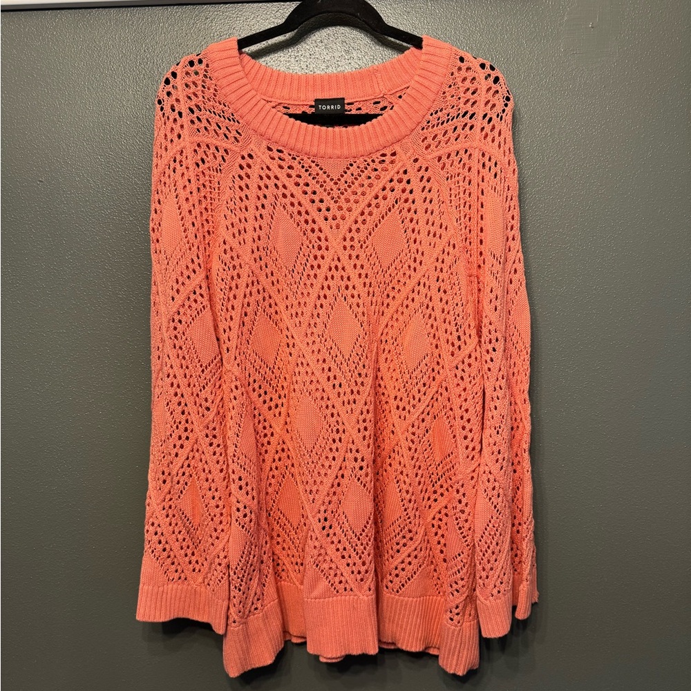 TORRID Pointelle Pullover Crewneck Sweater